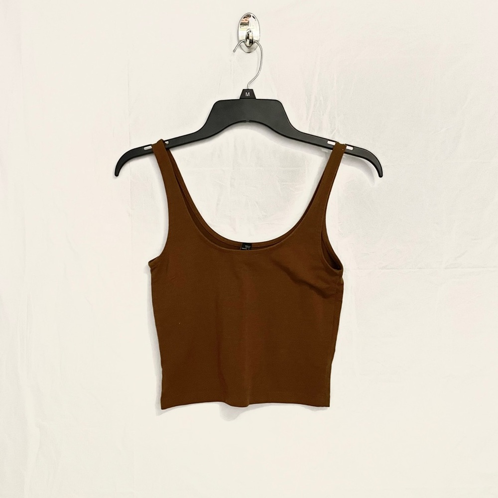 forever 21 brown crop top